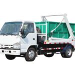 Qingling 4cbm skip loader garbage truck
