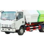 Qingling ELF NPR hook lift garbage truck