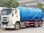 Qingling GIGA sewage vacuum suction tank truck - Image 2